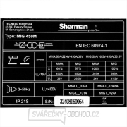 Sherman Poloautomatická Invertorová Svářečka MIG 450M/4R + Hořák + Kabely Sherman Poloautomatická Invertorová Svářečka MIG 450M/4R + Hořák + Kabely náhled