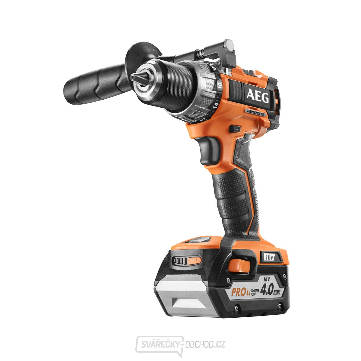 AEG BS 18C2 BL LI-402C 18V bezuhlíkový vrtací šroubovák, 2x 4,0Ah akumulátor, nabíječka