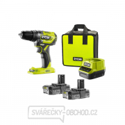 Ryobi R18PD5-220S aku 18 V bezuhlíková příklepová vrtačka + 2x 2Ah baterie + nabíječka ONE+ gallery main image