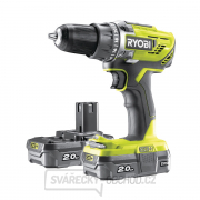 Ryobi R18DD3-220S aku 18 V kompaktní šroubovák/vrtačka + 2x 2Ah baterie + nabíječka ONE+ gallery main image