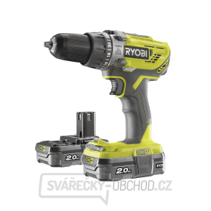 Ryobi R18PD3-220S aku 18 V vrtačka + 2x baterie 2 Ah + nabíječka ONE+ Ryobi R18PD3-220S aku 18 V vrtačka + 2x baterie 2 Ah + nabíječka ONE+ gallery main image