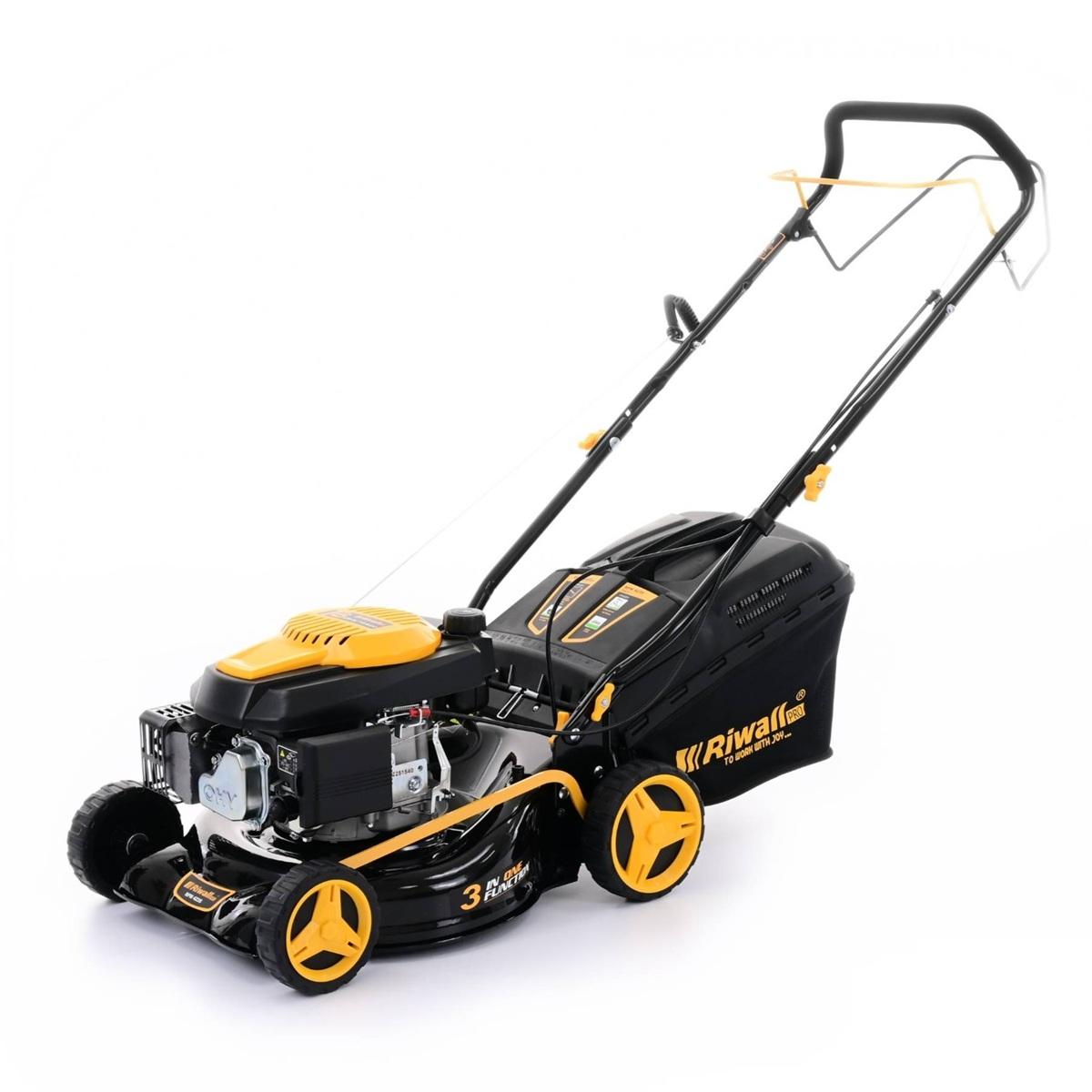 Benzínová sekačka na trávu s pojezdem Riwall PRO RPM 4235 3v1  Náhled