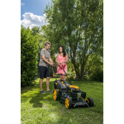 Benzínová sekačka na trávu Riwall PRO RPM 5355 4v1 s pojezdem  Náhled