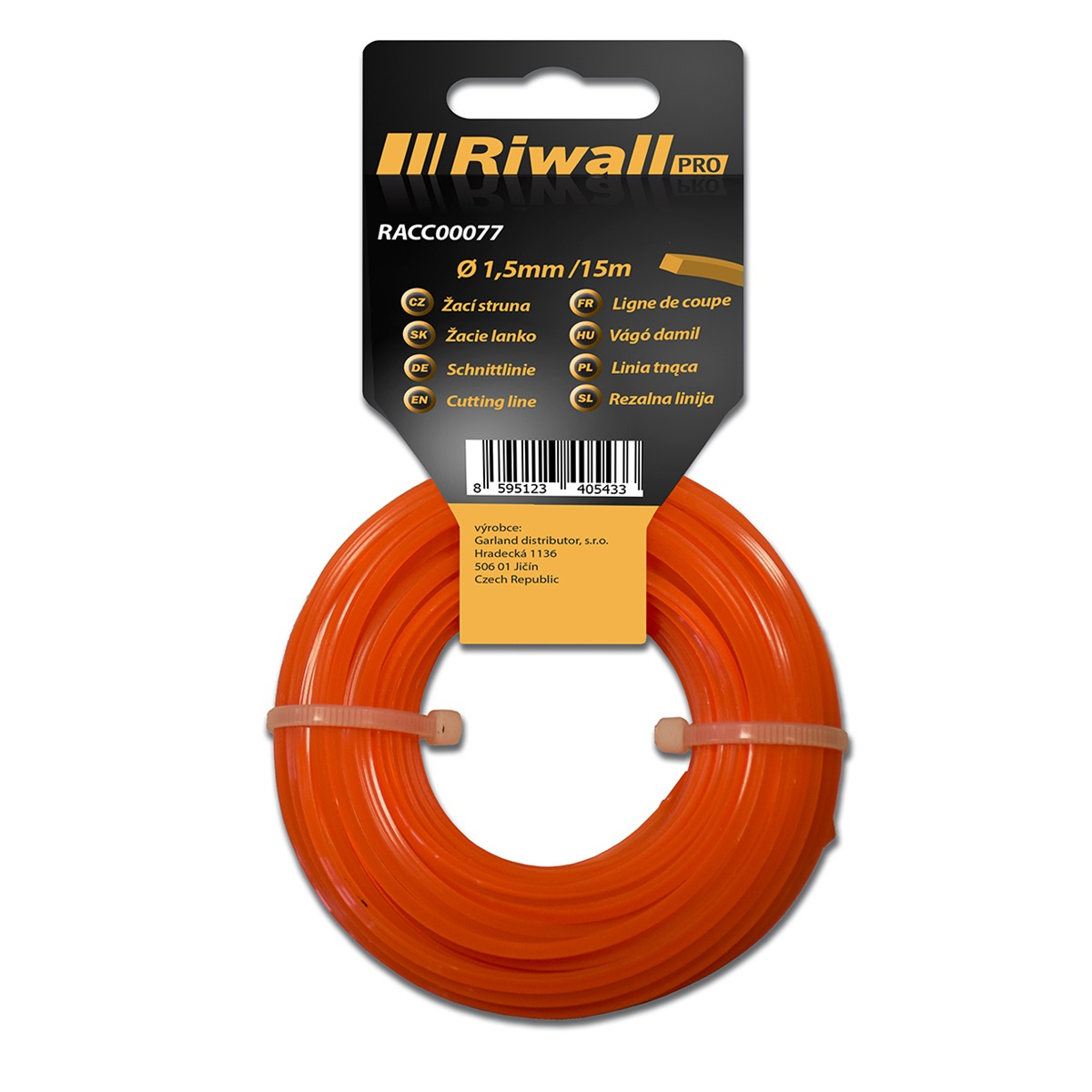 Levně Riwall PRO Žací struna pr. 1,5mm, délka 15m, čtvercový průřez RACC00077
