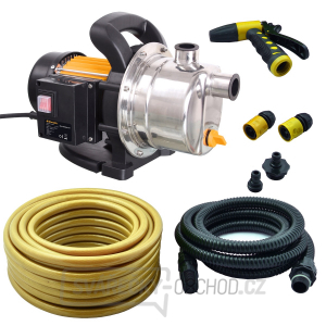 Čerpadlo na vodu Riwall PRO REJP 1000 INOX SET 1000 W s příslušenstvím - Zahradní proudové čerpadlo Čerpadlo na vodu Riwall PRO REJP 1000 INOX SET 1000 W s příslušenstvím - Zahradní proudové čerpadlo gallery main image
