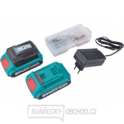 Vrtací šroubovák aku, 20V Li-ion (2x), 2000mAh, v tašce, sada 47 ks Náhled