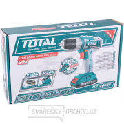 Vrtací šroubovák aku, 20V Li-ion (2x), 2000mAh, v tašce, sada 47 ks Náhled