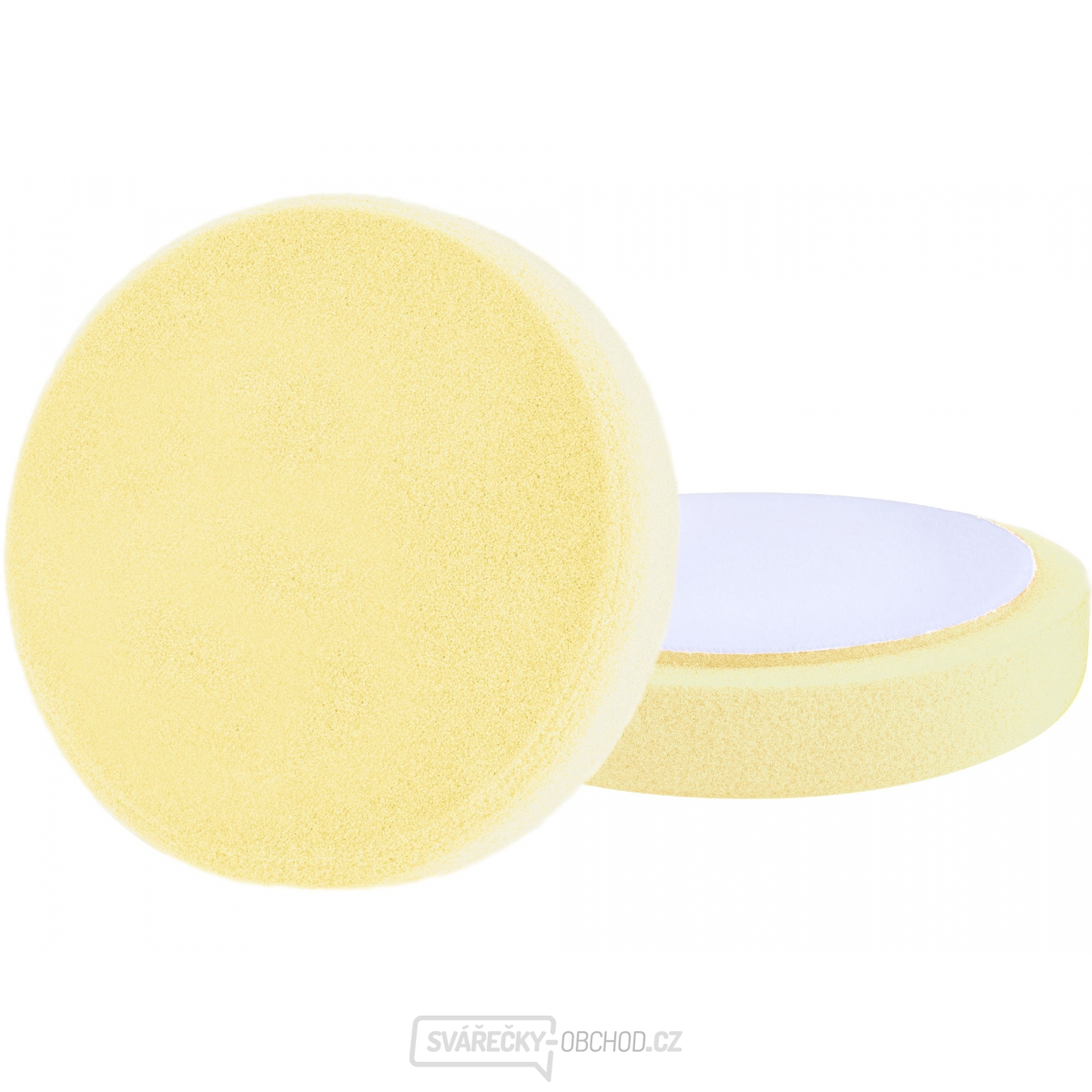 Kotouč leštící pěnový, T80, žlutý, ∅200x30mm, suchý zip ∅180mm