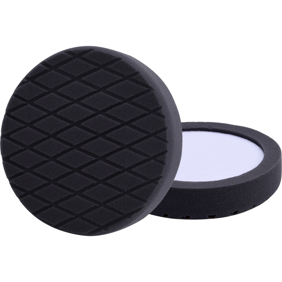 Kotouč leštící pěnový, diamantový vzor, T10, černý, ∅180x35mm, zapuštěný suchý zip ∅150mm 8804531