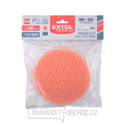 Kotouč leštící pěnový, diamantový vzor, T40, oranžový, ∅180x35mm, zapuštěný suchý zip ∅150mm náhled