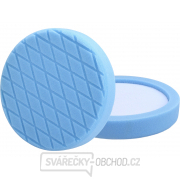 Kotouč leštící pěnový, diamantový vzor, T60, modrý, ∅180x35mm, zapuštěný suchý zip ∅150mm Kotouč leštící pěnový, diamantový vzor, T60, modrý, ∅180x35mm, zapuštěný suchý zip ∅150mm gallery main image