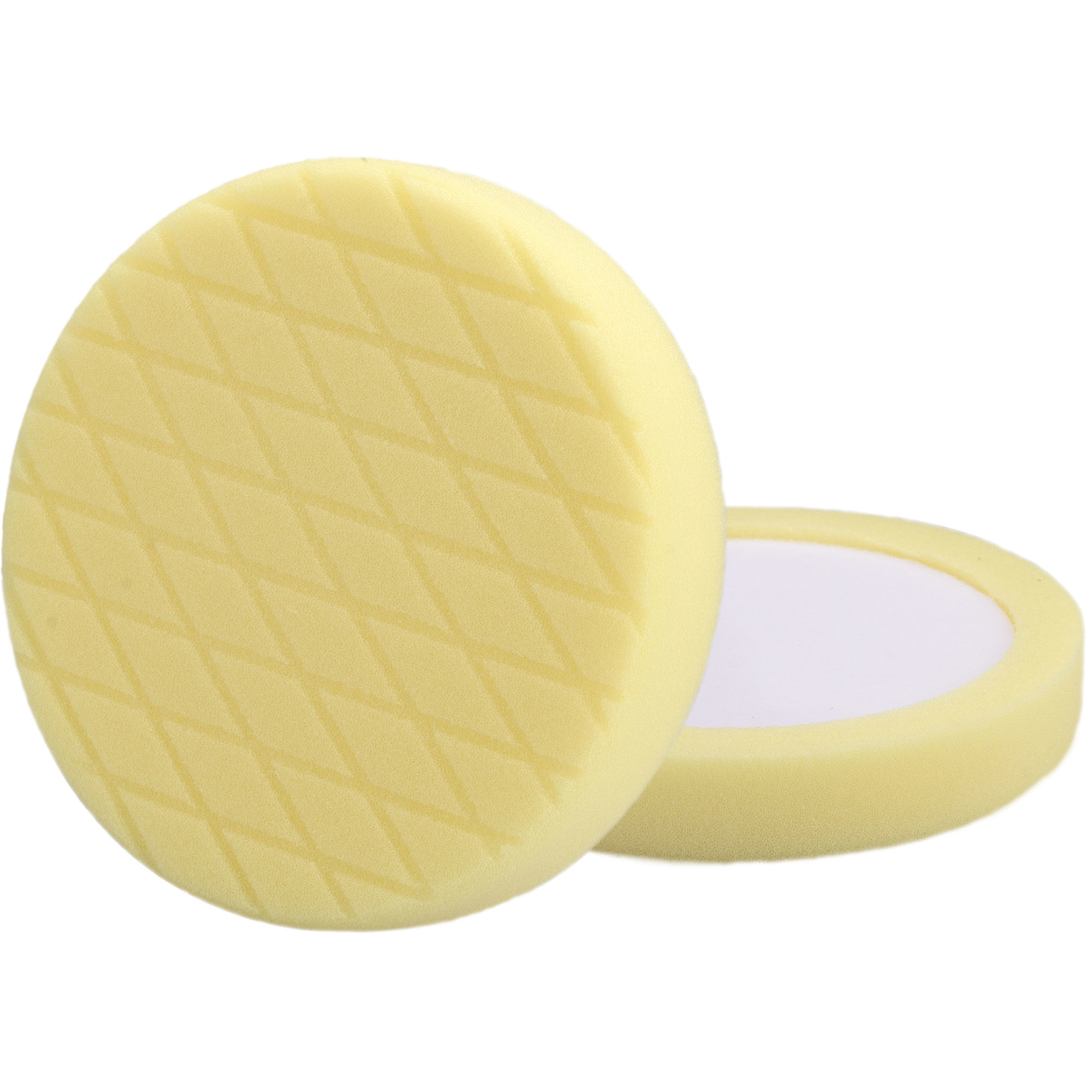 Kotouč leštící pěnový, diamantový vzor, T80, žlutý, ∅180x35mm, zapuštěný suchý zip ∅150mm 8804538