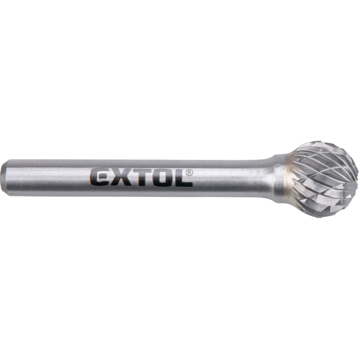 Levně Fréza karbidová, kulová, pr.12mm/stopka 6mm,sek střední(double-cut) 8703735