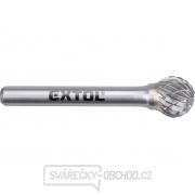 Fréza karbidová, kulová, pr.12mm/stopka 6mm,sek střední(double-cut) Fréza karbidová, kulová, pr.12mm/stopka 6mm,sek střední(double-cut) gallery main image