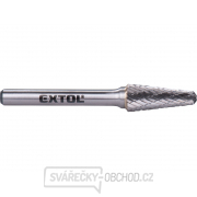 Fréza karbidová, konická zakulacená (R 2,5mm), pr.10x25mm/stopka 6mm,sek střední(double-cut) Fréza karbidová, konická zakulacená (R 2,5mm), pr.10x25mm/stopka 6mm,sek střední(double-cut) gallery main image