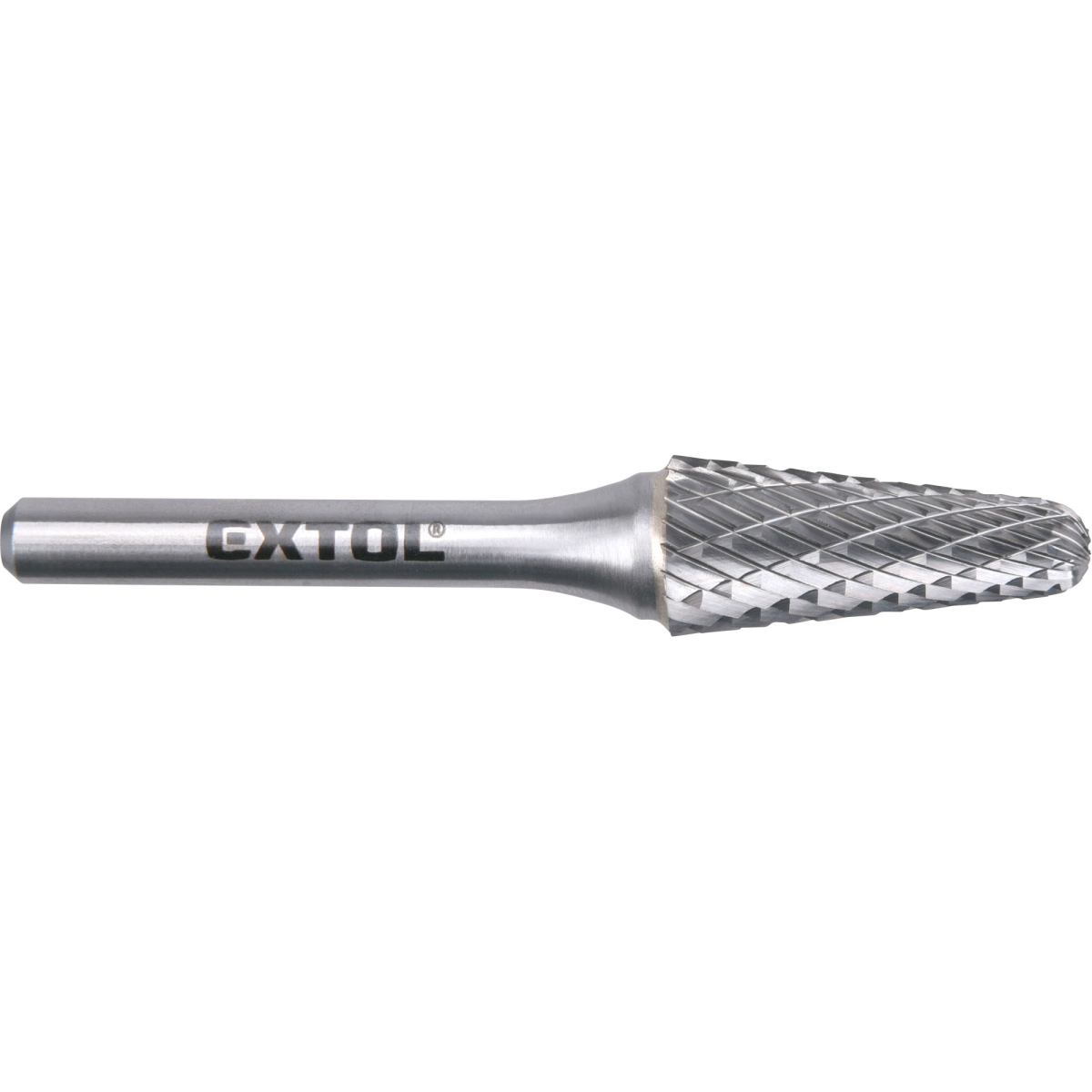 Levně Fréza karbidová, konická zakulacená (R 3mm), pr.12x28mm/stopka 6mm,sek střední(double-cut) 8703785