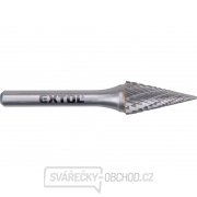Fréza karbidová, konická jehlan, pr.12x25mm/stopka 6mm,sek střední(double-cut) Fréza karbidová, konická jehlan, pr.12x25mm/stopka 6mm,sek střední(double-cut) gallery main image