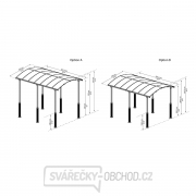 Palram Arcadia Alpine Kit sada 2 noh na zvýšení přístřešků řady Arcadia náhled