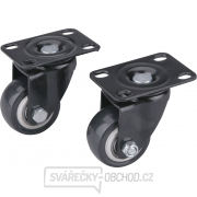 Kolečka otočná s PVC obručí, sada 2ks, průměr 40mm Kolečka otočná s PVC obručí, sada 2ks, průměr 40mm gallery main image