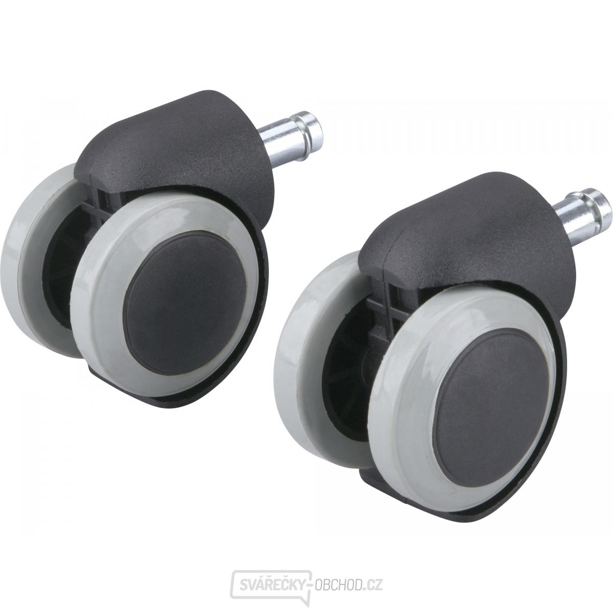 Kolečka otočná s PU obručí, sada 2ks, průměr 50mm, čep 11mm