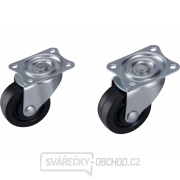 Kolečka otočná z tvrdé pryže, sada 2ks, průměr 40mm Kolečka otočná z tvrdé pryže, sada 2ks, průměr 40mm gallery main image