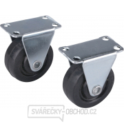 Kolečka pevná z tvrdé pryže, sada 2ks, průměr 40mm Kolečka pevná z tvrdé pryže, sada 2ks, průměr 40mm gallery main image
