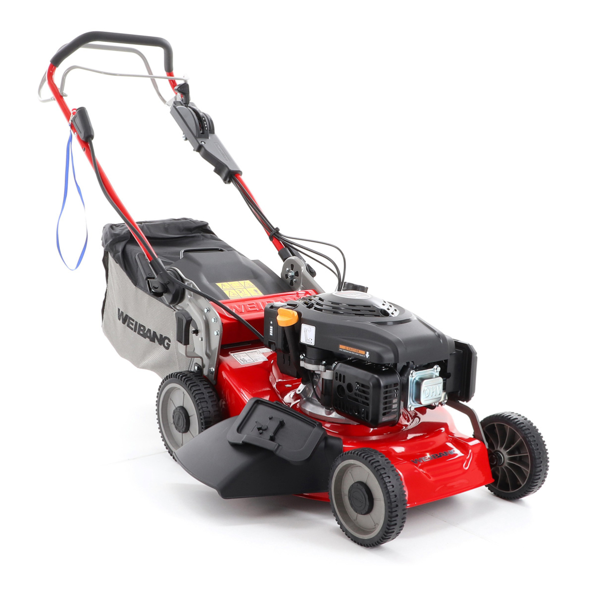 Benzínová sekačka na trávu s pojezdem, elektrostartem a 7 rychlostní převodovkou WEIBANG WB 456 SCVE 6in1 01WB456SCVE