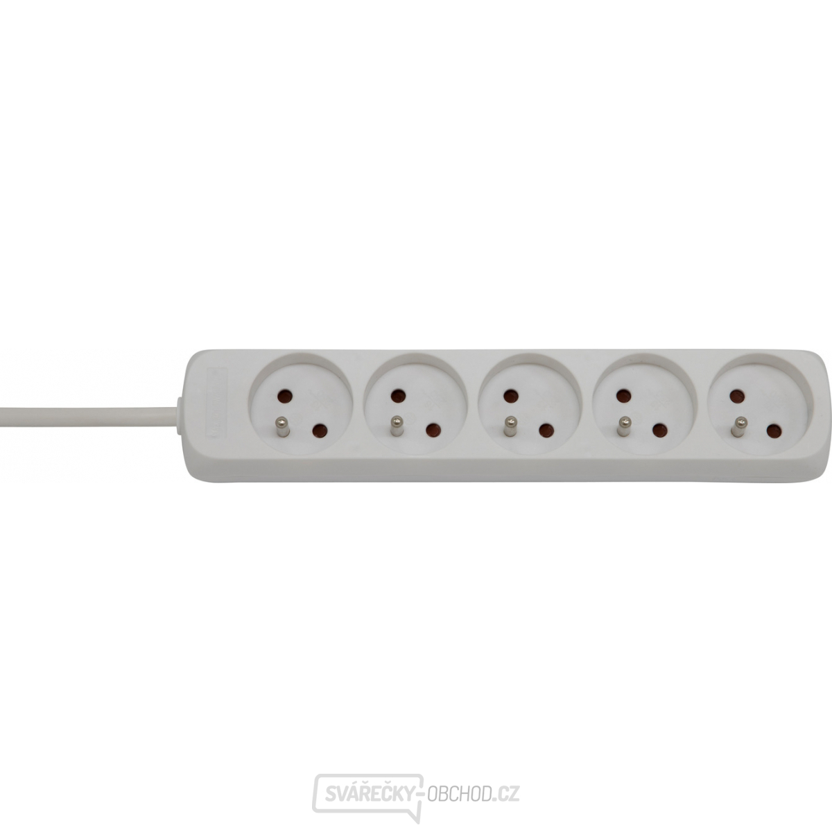 Eco-Line Zásuvková lišta, 5 zásuvek, bílá, 5,0m