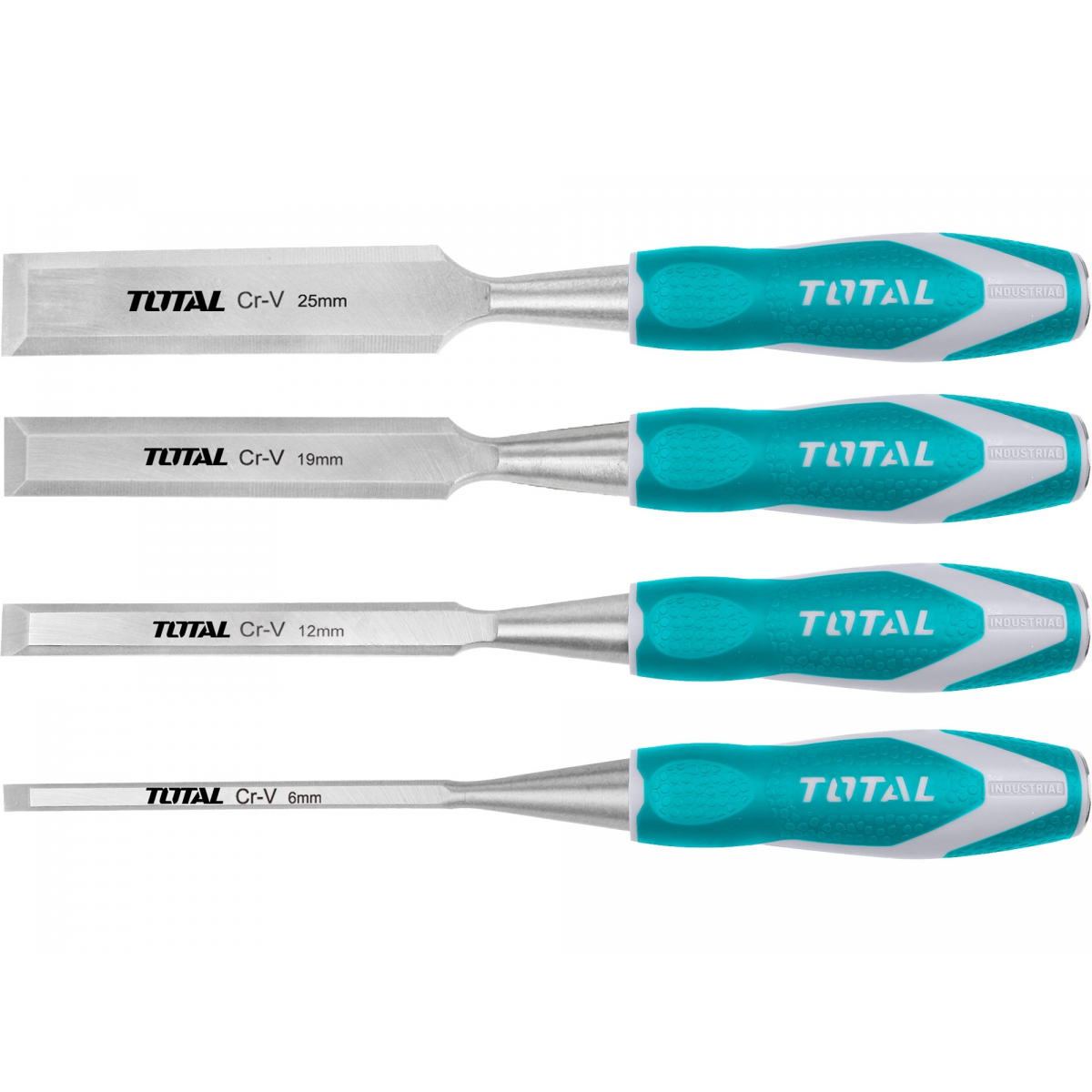 TOTAL Dláta, sada 4ks, industrial THT41K0401