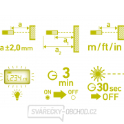 Metr laserový digitální 40M, 0,15-40m Náhled