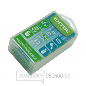 Baterie nabíjecí, 12ks, AA (HR6), 1,2V, 2400mAh, NiMh Baterie nabíjecí, 12ks, AA (HR6), 1,2V, 2400mAh, NiMh gallery main image