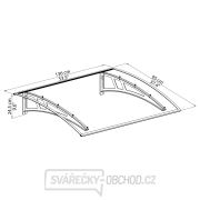 Palram Calisto 1350 vchodová stříška Náhled