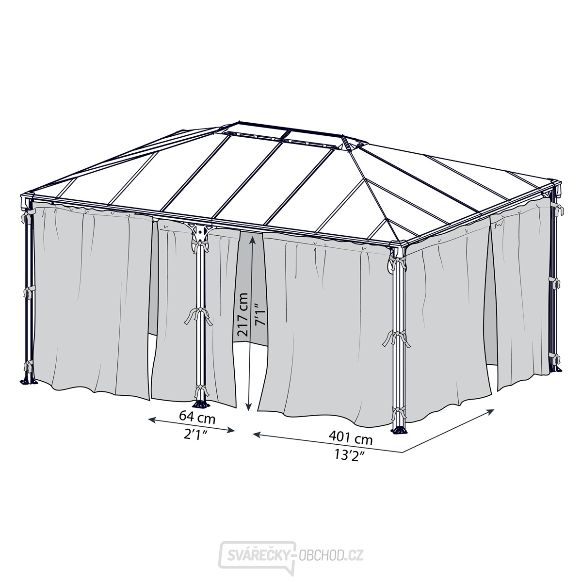 Palram Síť proti hmyzu (moskytiéra) pro Martinique 5000