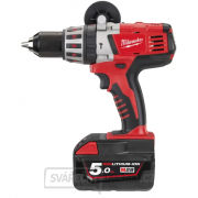 Milwaukee Aku vrtačka s příklepem HD28 PD-502C gallery main image