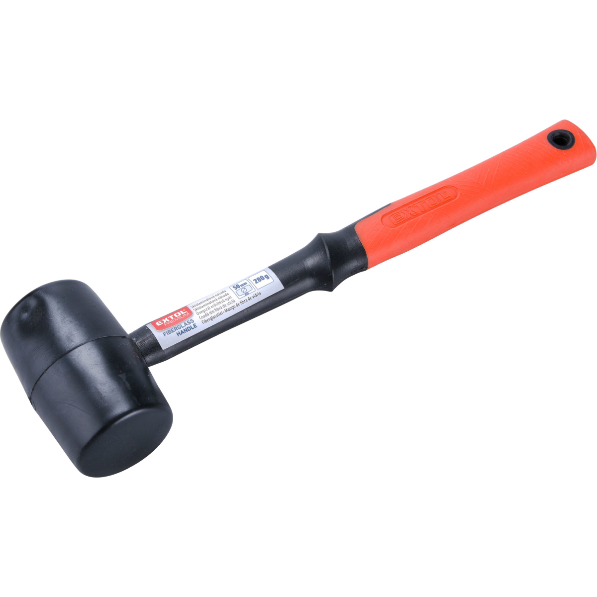 EXTOL PREMIUM Palička pryžová černá, průměr 50mm 8811101