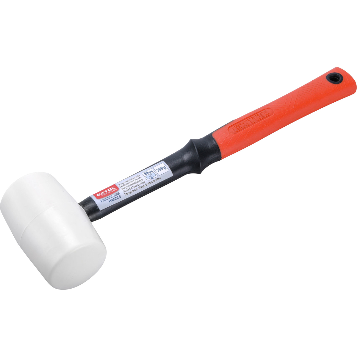 EXTOL PREMIUM Palička pryžová bílá, průměr 50mm 8811111