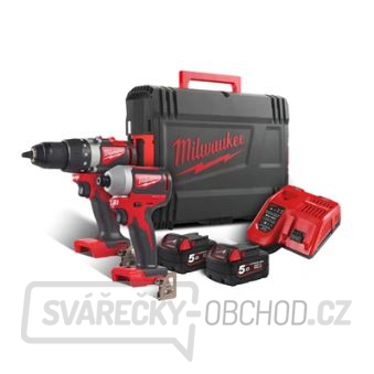 Milwaukee Bezuhlíkový set aku nářadí M18 BLPP2B2-502X