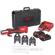 Milwaukee M18™ FORCE LOGIC™ Bezuhlíkový hydraulický lis BLHPT-202C M-SET gallery main image