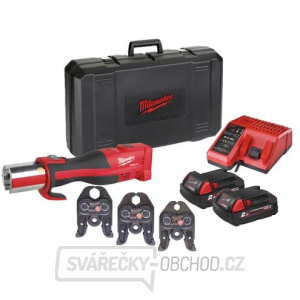 Milwaukee M18™ FORCE LOGIC™ Bezuhlíkový hydraulický lis BLHPT-202C M-SET gallery main image