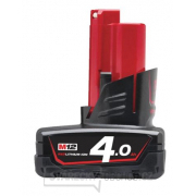 Milwaukee M12 B4 4,0Ah Akumulátor gallery main image