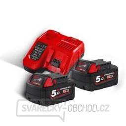 Milwaukee M18 NRG-502 Sada baterií a nabíječky