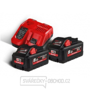 Milwaukee M18 HNRG-802 Sada baterií a nabíječky gallery main image