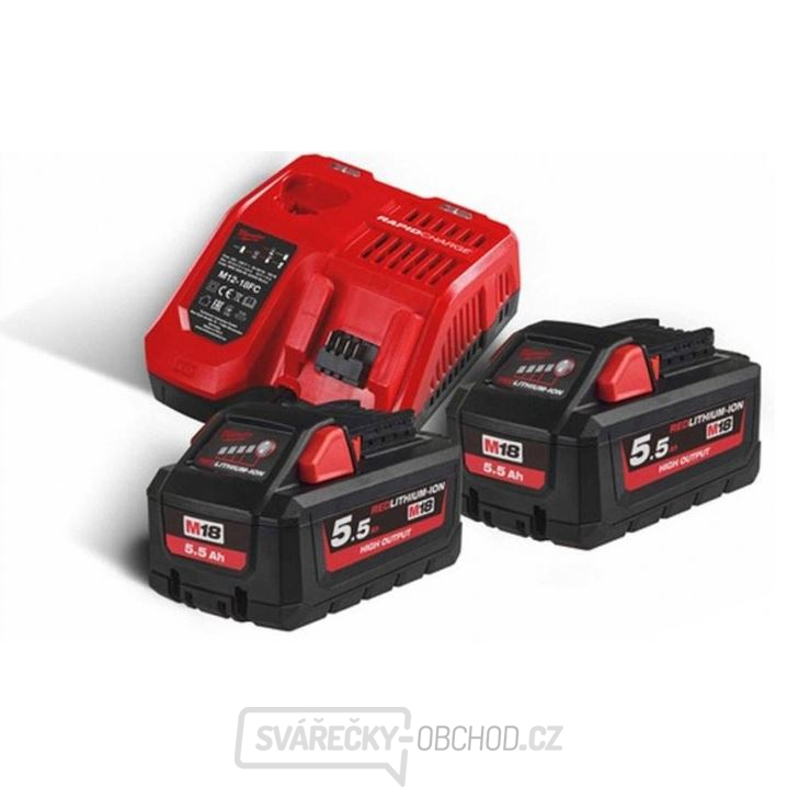 Milwaukee M18 HNRG-552 Sada baterií a nabíječky