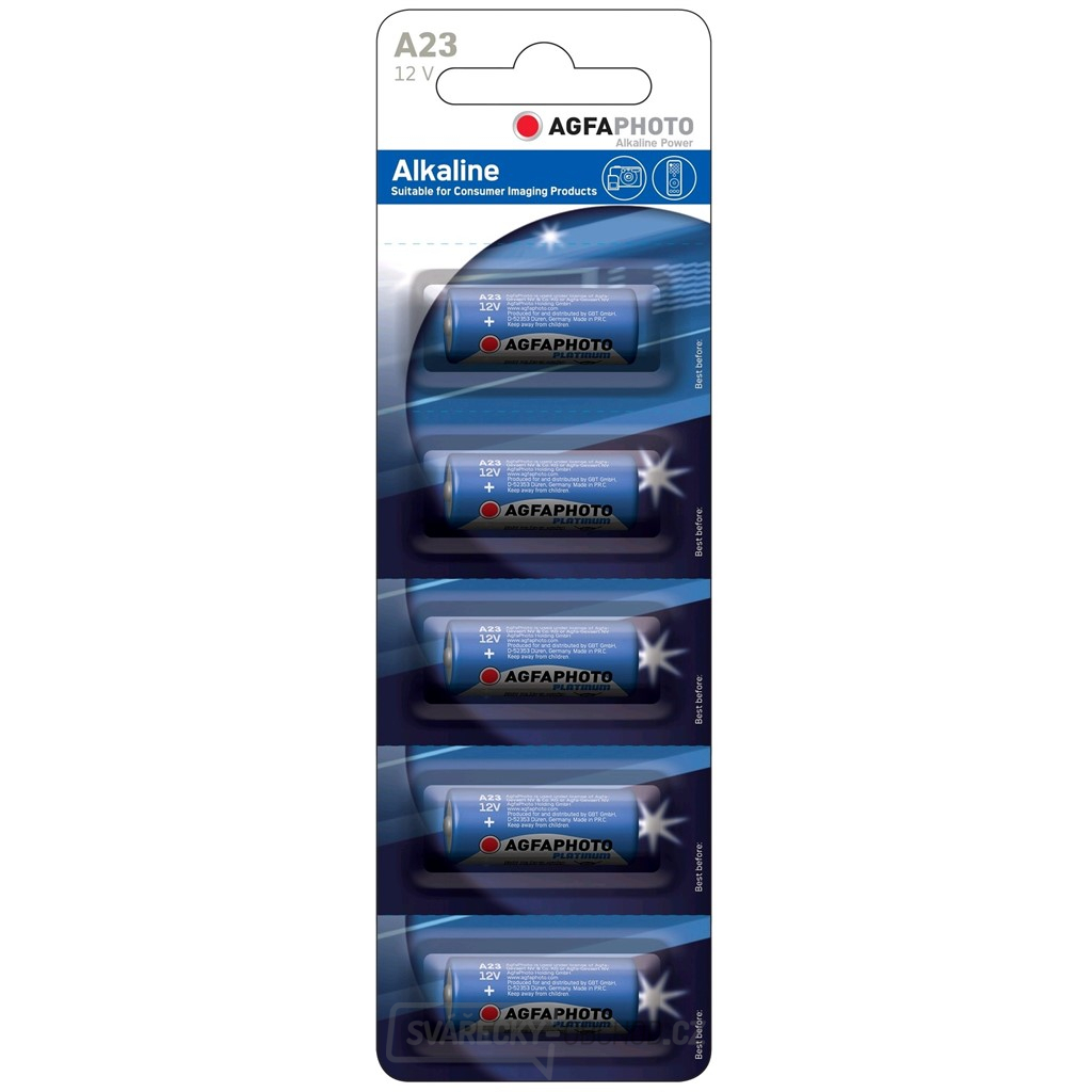 AgfaPhoto alkalická baterie LRV08-23A-LR23A, blistr 5ks