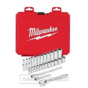Milwaukee Sada ráčny 1/4″ a metrických nástrčných klíčů - 28ks gallery main image