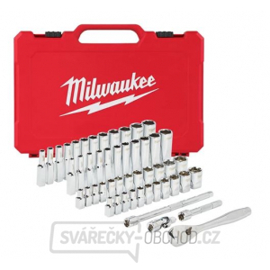 Milwaukee Sada ráčny 1/4″ a metrických a coulových nástrčných klíčů - 50ks
