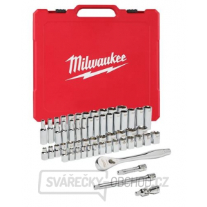 Milwaukee Sada ráčny 3/8″ a metrických a coulových nástrčných klíčů - 56ks gallery main image