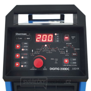 Sherman Svářecí Invertor DIGITIG 200DC + Hořák + kabely + plynová hadice + sada vybavení + Ventil + plná Argon láhev  náhled