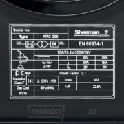 Sherman Svářecí invertor ARC 200C + kabely 25/5 + kukla Sherman Svářecí invertor ARC 200C + kabely 25/5 + kukla náhled