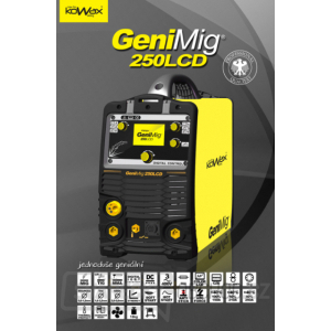 Svářečka pro MIG/MMA GeniMIg 250 LCD 4,3 + svařovací kabely